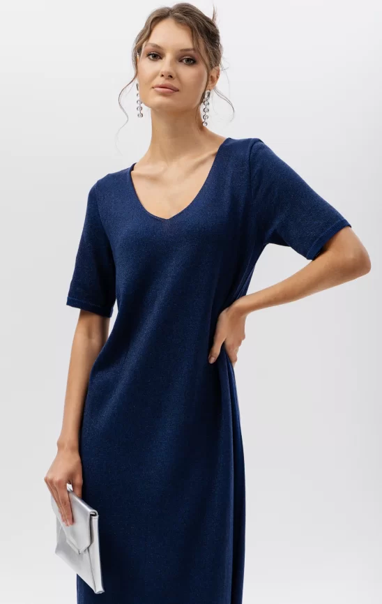 Платье женское (цвет: индиго, черный) фото 5