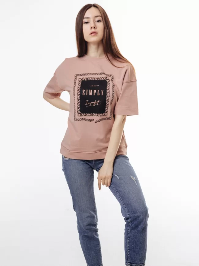 Джемпер женский (цвет: пудровый) фото 4