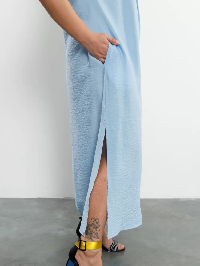 Платье женское (цвет: небесно-голубой) фото 4