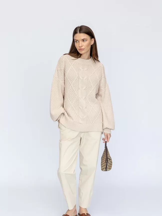 Джемпер женский (цвет: крем-брюле) фото 4