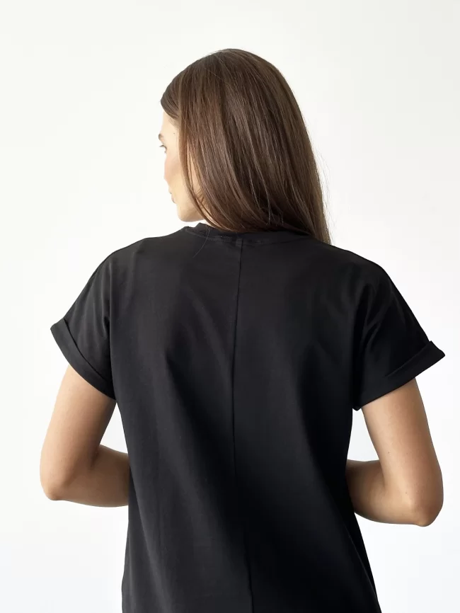 Джемпер женский (цвет: черный) фото 2