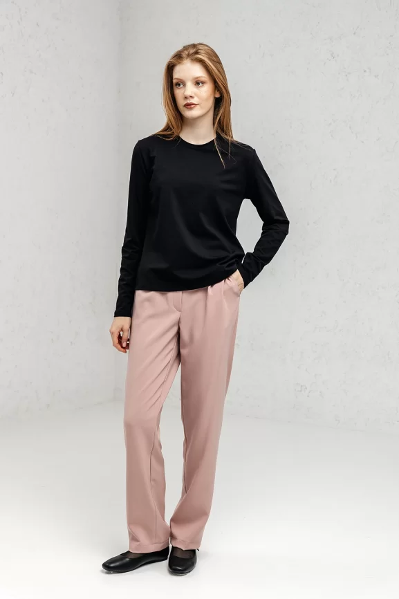 Брюки женские (цвет: пыльная роза) фото 1