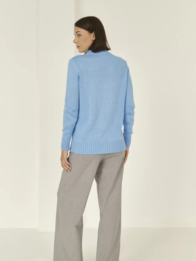 Джемпер женский (цвет: голубой) фото 10