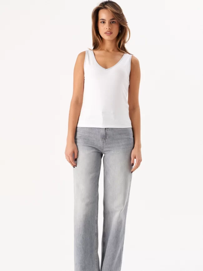 Жилет женский (цвет: белый, жемчужный серый) фото 4