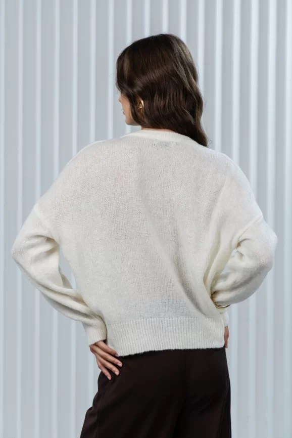 Джемпер женский (цвет: молочный) фото 2