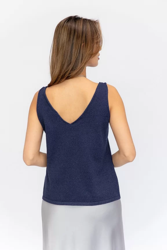 Жилет женский (цвет: индиго, черный) фото 2