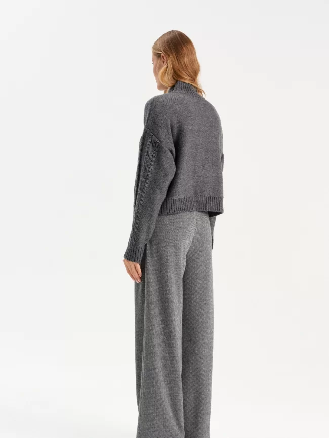 Джемпер женский (цвет: серый) фото 2