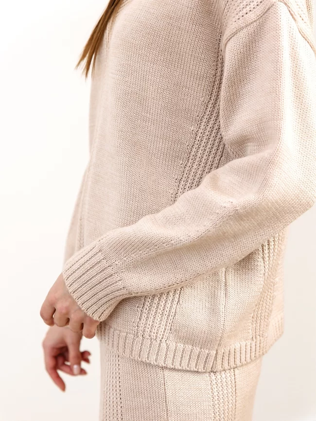 Костюм женский (джемпер, юбка) (цвет: светлый опаловый) фото 6