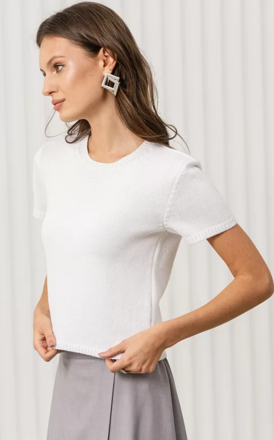 Джемпер женский (цвет: белый) фото 3