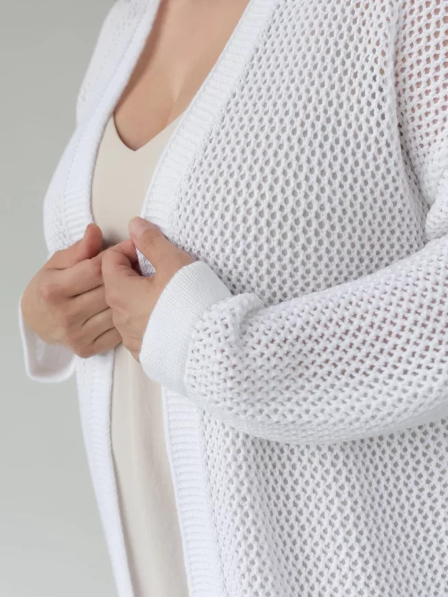 Кардиган женский (цвет: белый) фото 7