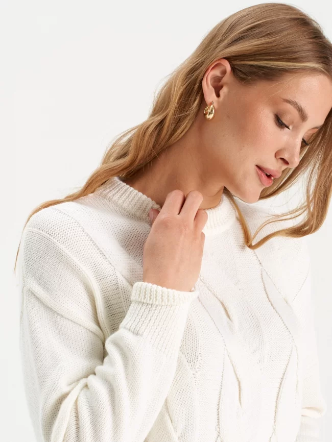 Джемпер женский (цвет: белый) фото 3