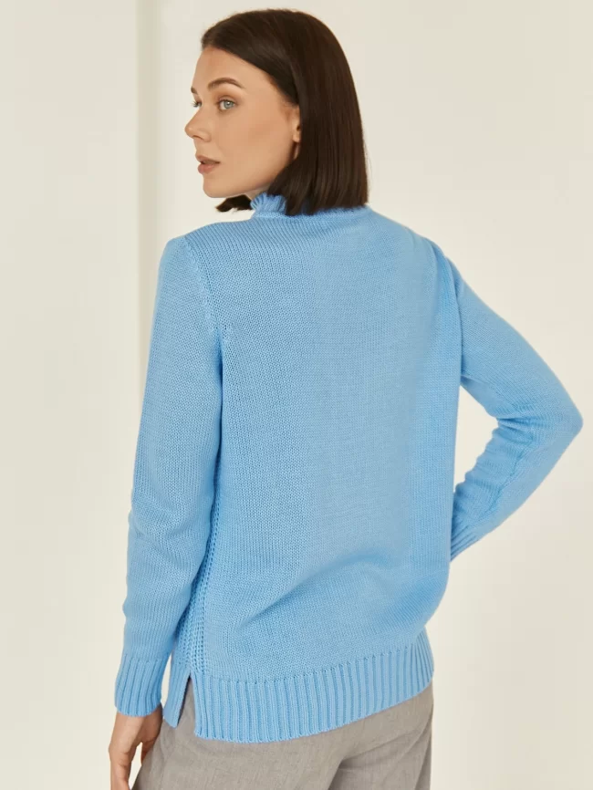 Джемпер женский (цвет: голубой) фото 2