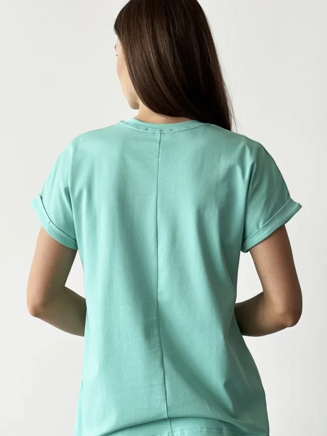 Джемпер женский (цвет: бирюзовый иней) фото 2