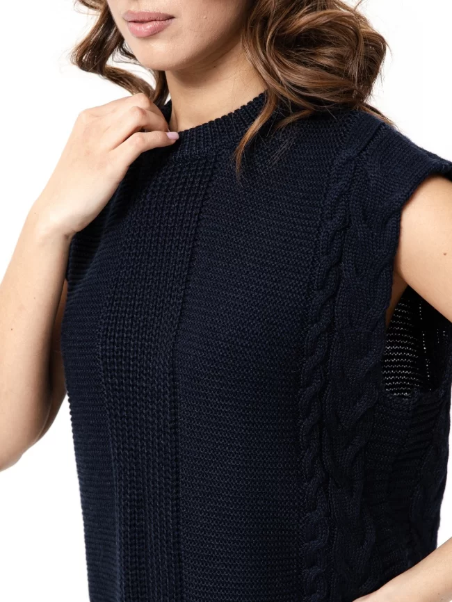 Жилет женский (цвет: темно-синий) фото 4