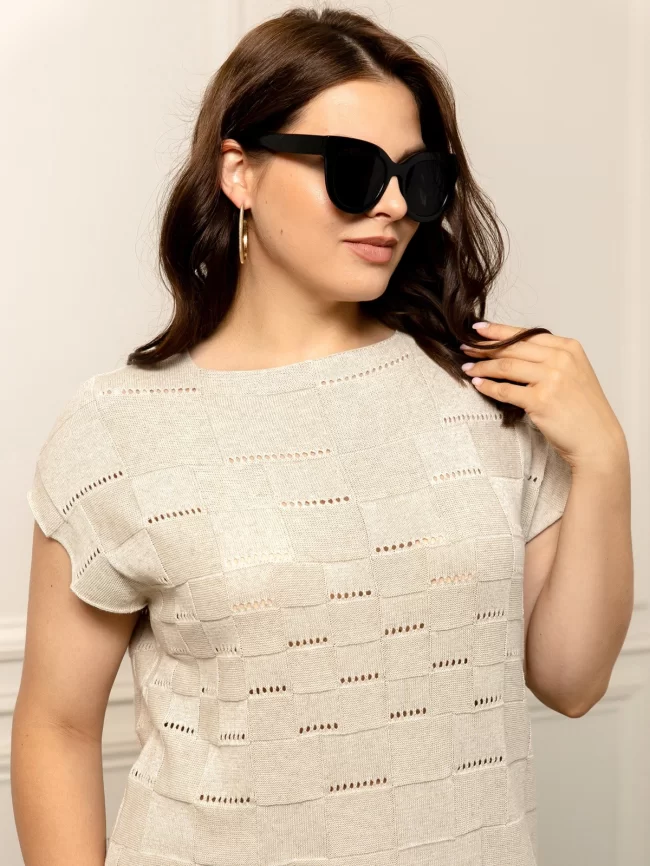 Платье женское (цвет: светло-бежевый) фото 4