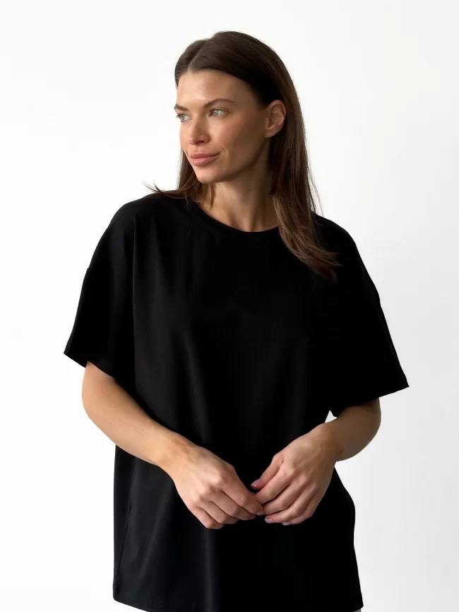 Джемпер женский (цвет: черный) фото 1