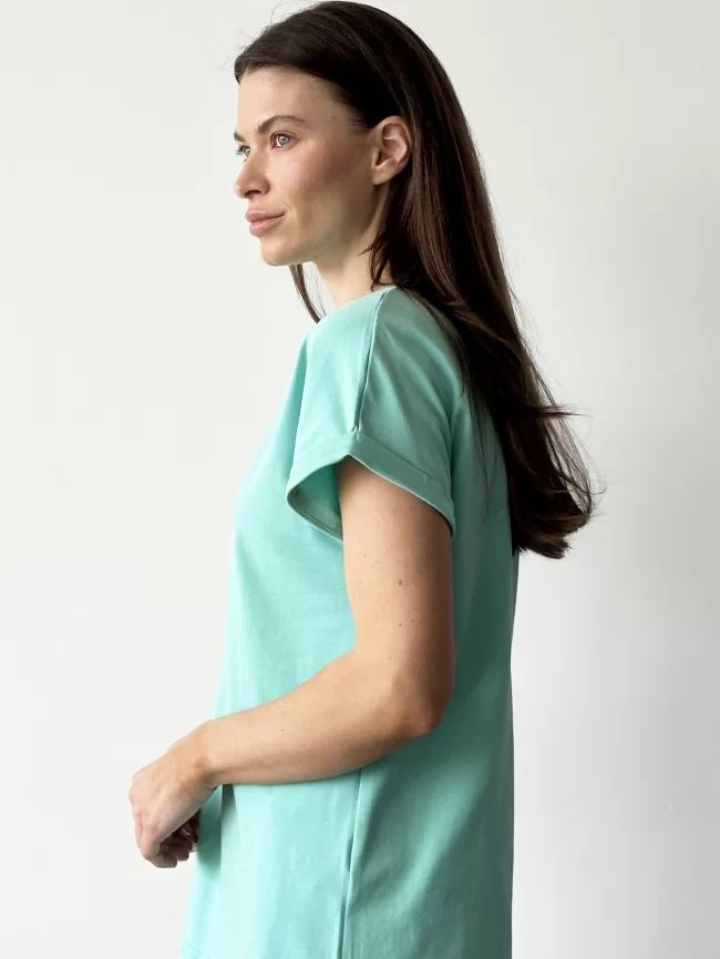 Джемпер женский (цвет: бирюзовый иней) фото 4