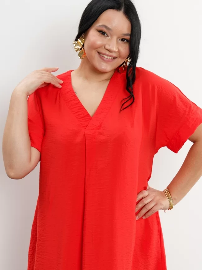 Платье женское (цвет: алый) фото 5