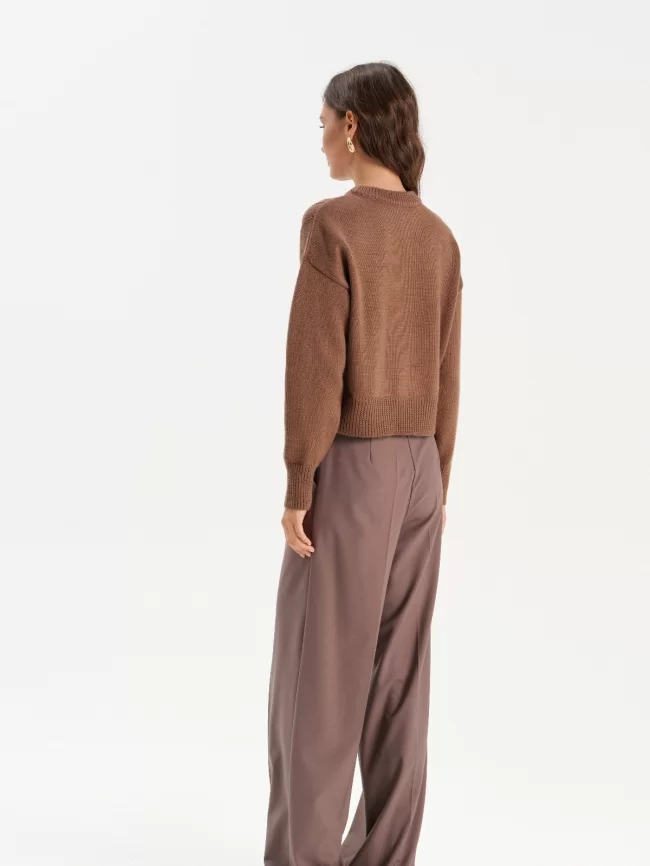 Джемпер женский (цвет: коричневый) фото 5