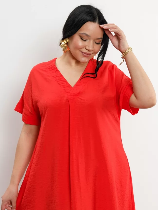 Платье женское (цвет: алый) фото 4