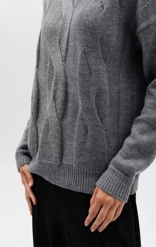 Джемпер женский (цвет: серый) фото 4