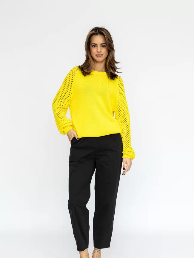 Джемпер женский (цвет: желтый) фото 4