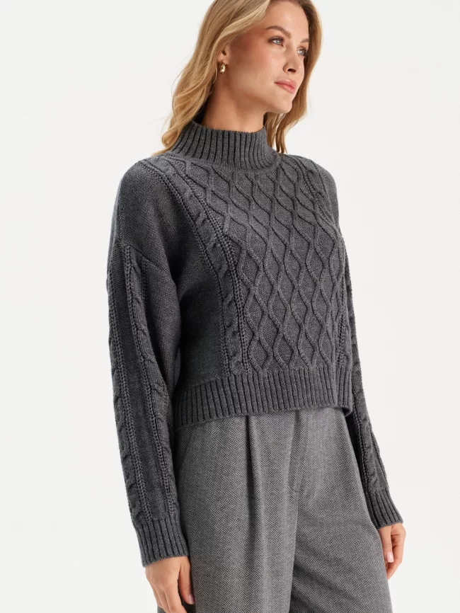 Джемпер женский (цвет: серый) фото 6