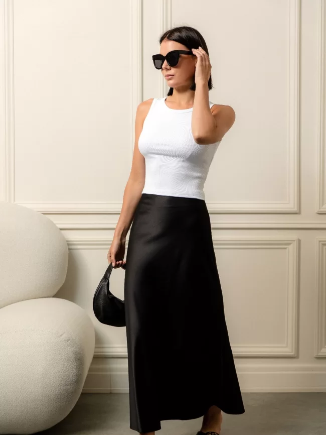 Юбка женская (цвет: черный) фото 4