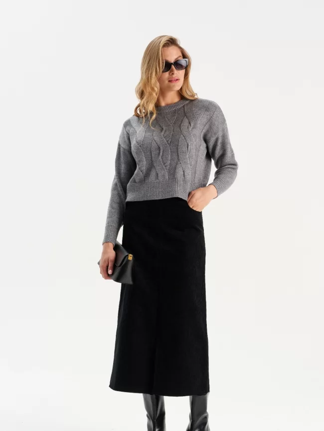 Джемпер женский (цвет: серый) фото 6