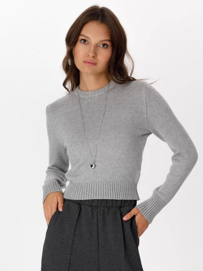 Джемпер женский (цвет: серый) фото 1