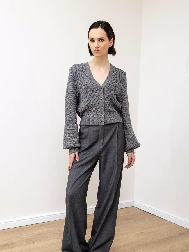 Жакет женский (цвет: серый) фото 4