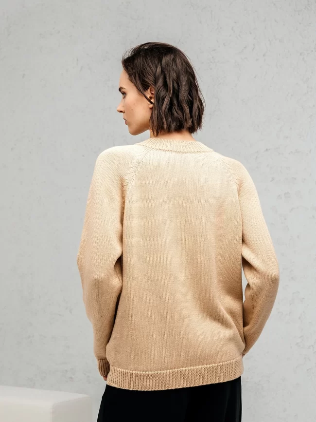 Джемпер женский (цвет: соломенный) фото 2