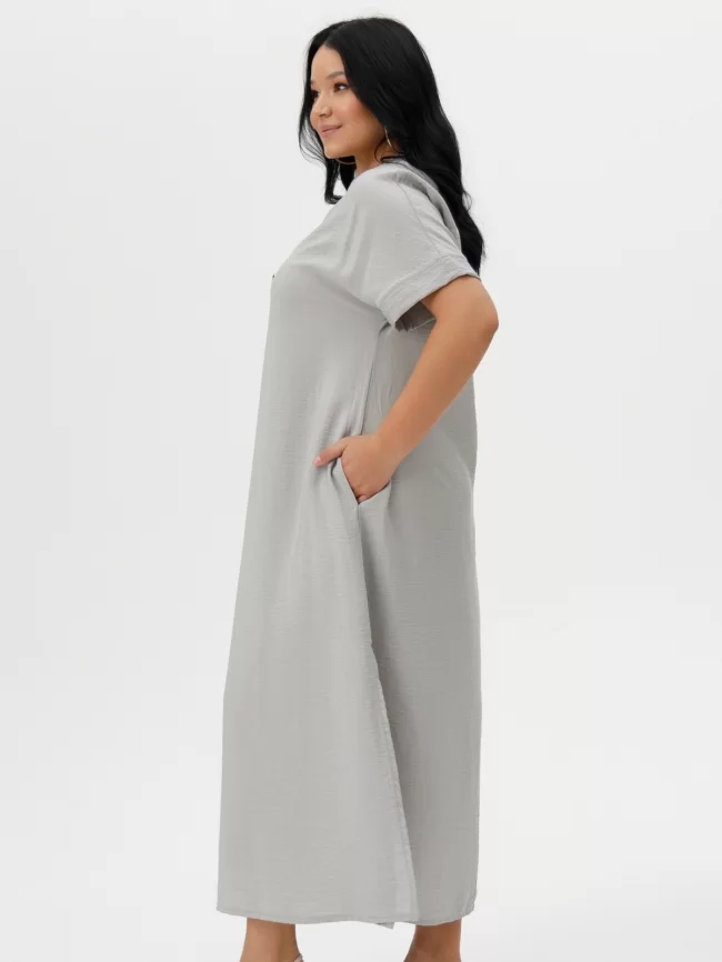 Платье женское (цвет: жемчужный серый) фото 5