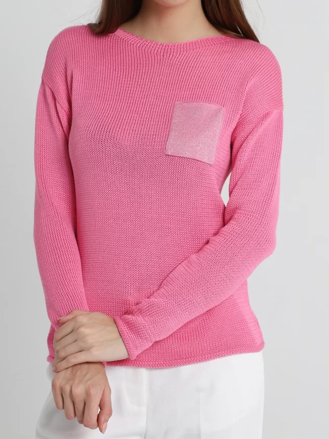 Джемпер женский (цвет: розовый) фото 7