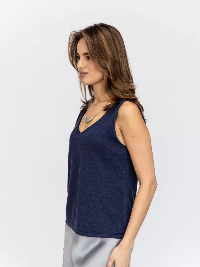 Жилет женский (цвет: индиго, черный) фото 5