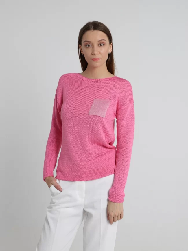 Джемпер женский (цвет: розовый) фото 4