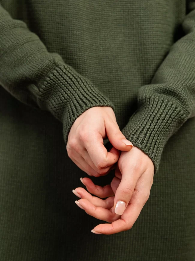 Платье женское (цвет: оливковый) фото 6