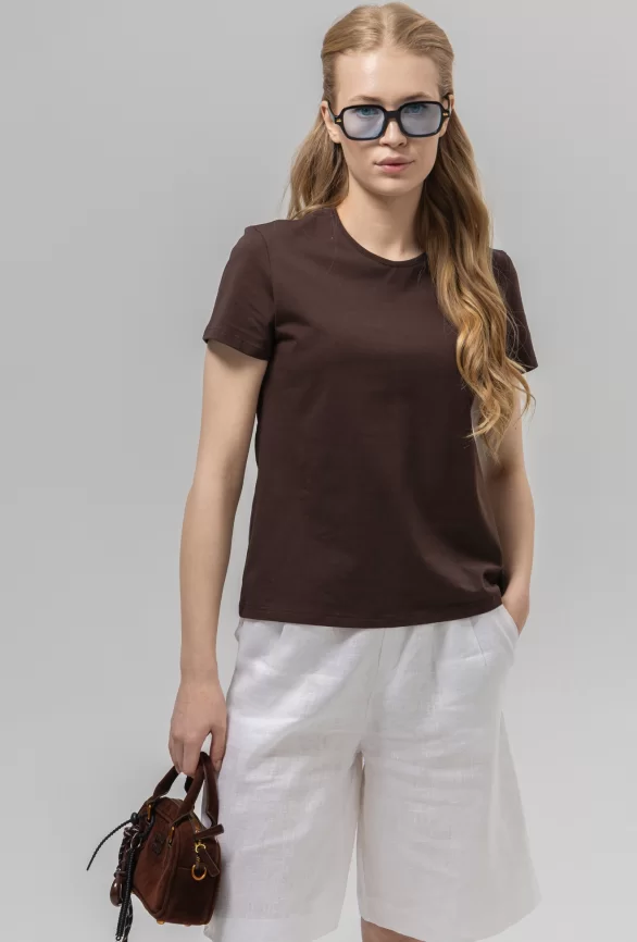 Джемпер женский (цвет: темно-шоколадный) фото 1