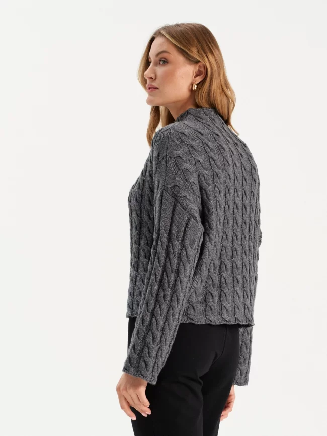 Джемпер женский (цвет: серый) фото 2