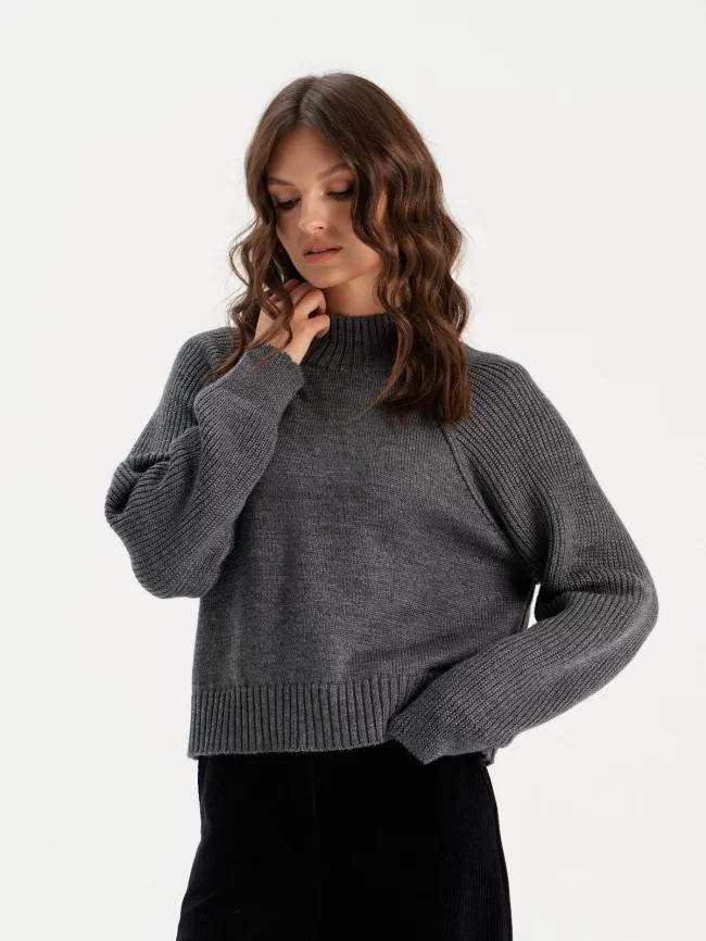 Джемпер женский (цвет: серый) фото 7