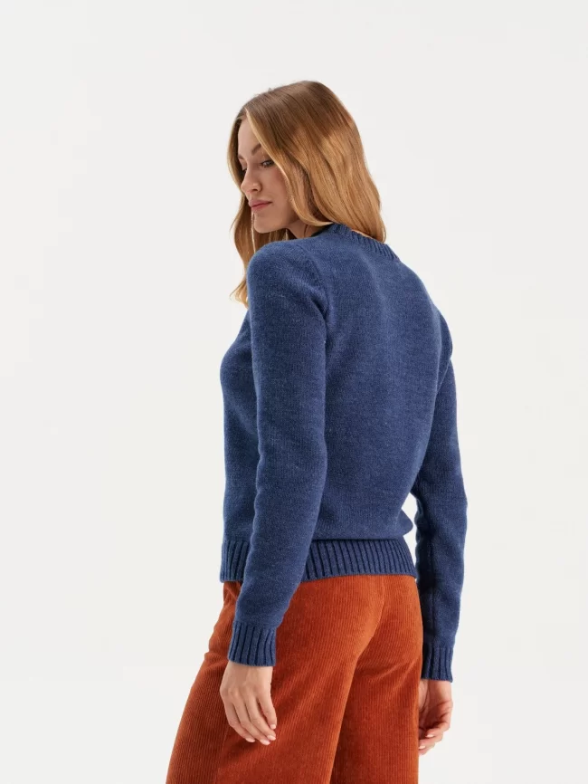 Джемпер женский (цвет: индиго) фото 9