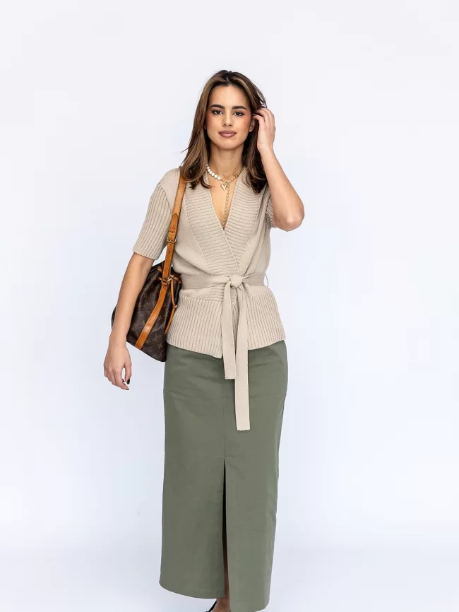 Юбка женская (цвет: хаки) фото 1