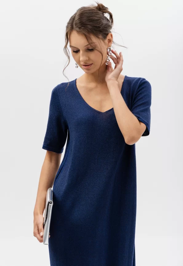 Платье женское (цвет: индиго, черный) фото 6