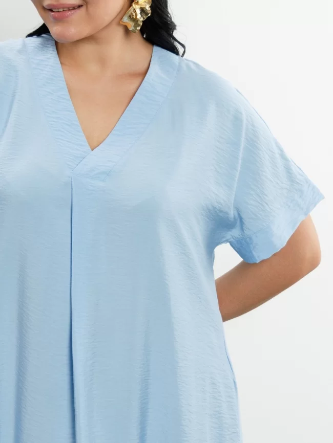 Платье женское (цвет: небесно-голубой) фото 3