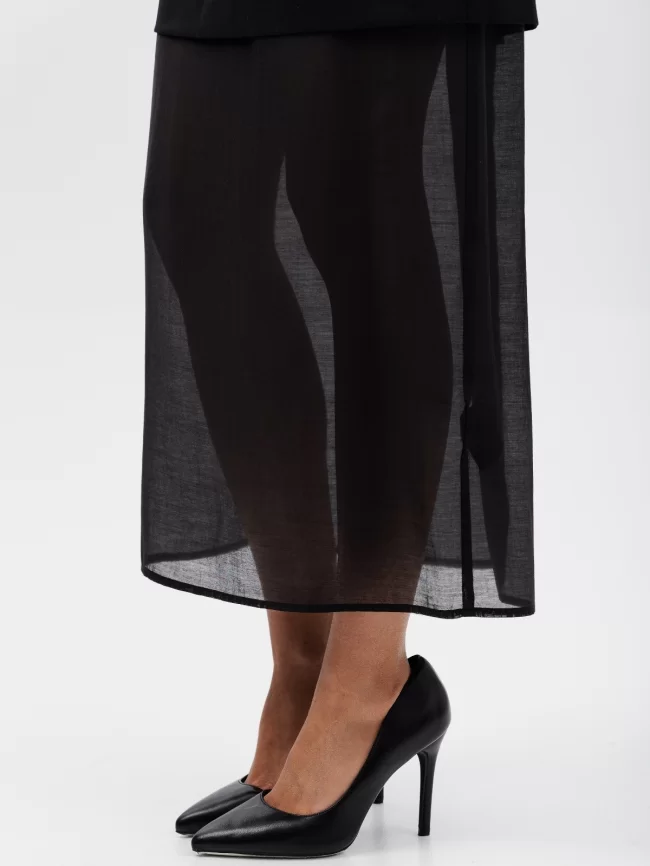 Юбка женская (цвет: черный) фото 3