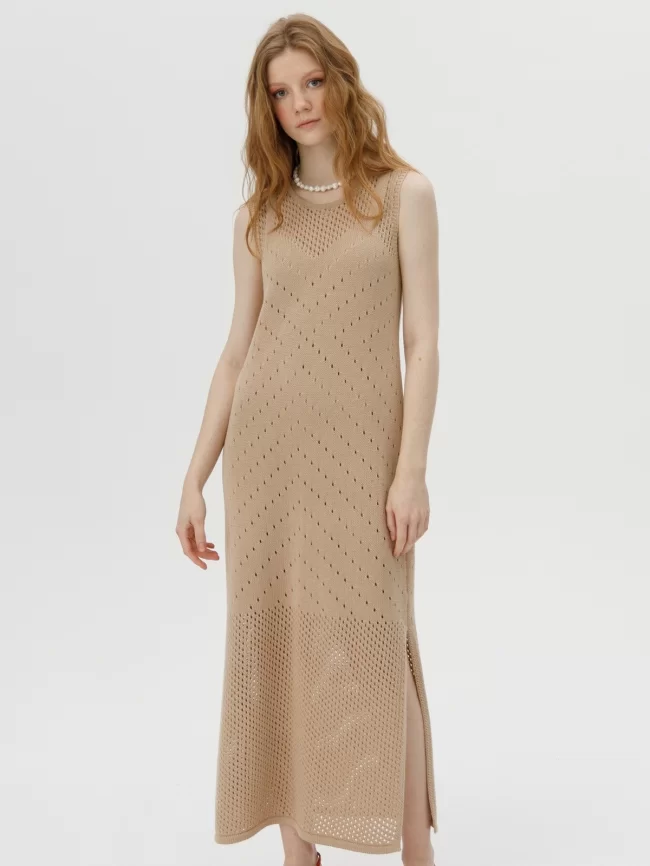 Платье женское (цвет: песочный) фото 1