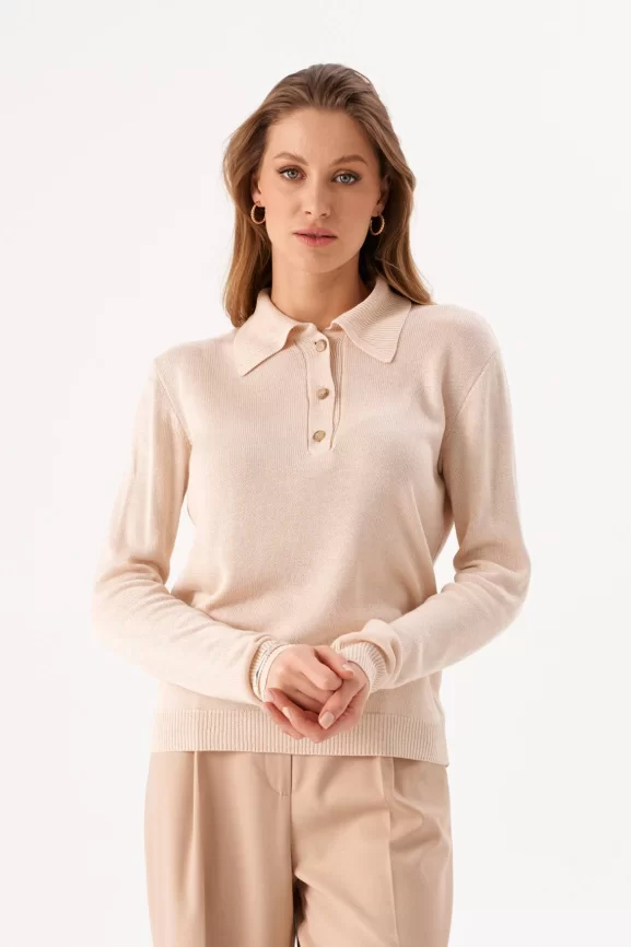 Джемпер женский (цвет: крем-брюле) фото 7