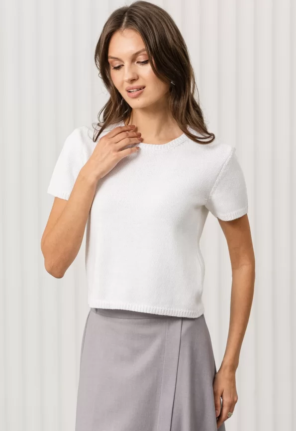 Джемпер женский (цвет: белый) фото 5