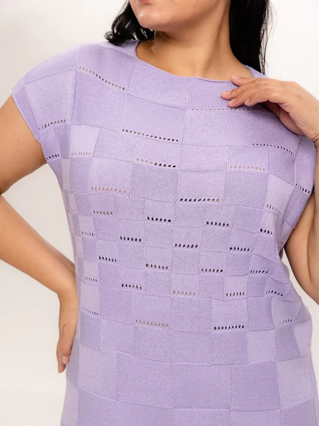 Платье женское (цвет: сиреневый) фото 3
