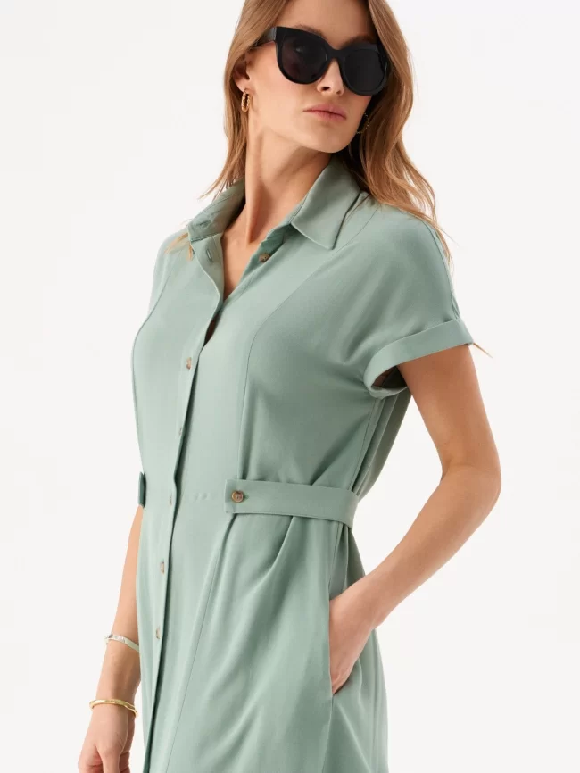 Платье женское (цвет: шалфей) фото 3